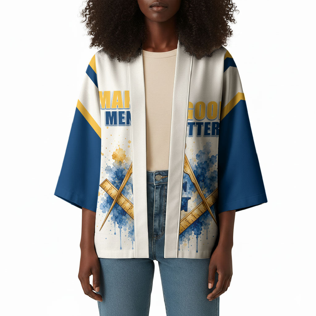 Prince Hall Freemasonry Kimono Square And Compass Letter G Watercolor Portrait Art