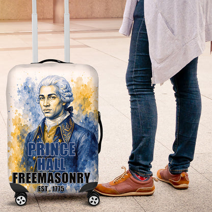 Prince Hall Freemasonry Luggage Cover Square And Compass Letter G Watercolor Portrait Art