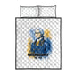 Prince Hall Freemasonry Quilt Bed Set Square And Compass Letter G Watercolor Portrait Art