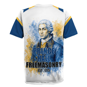 Prince Hall Freemasonry Rugby Jersey Square And Compass Letter G Watercolor Portrait Art