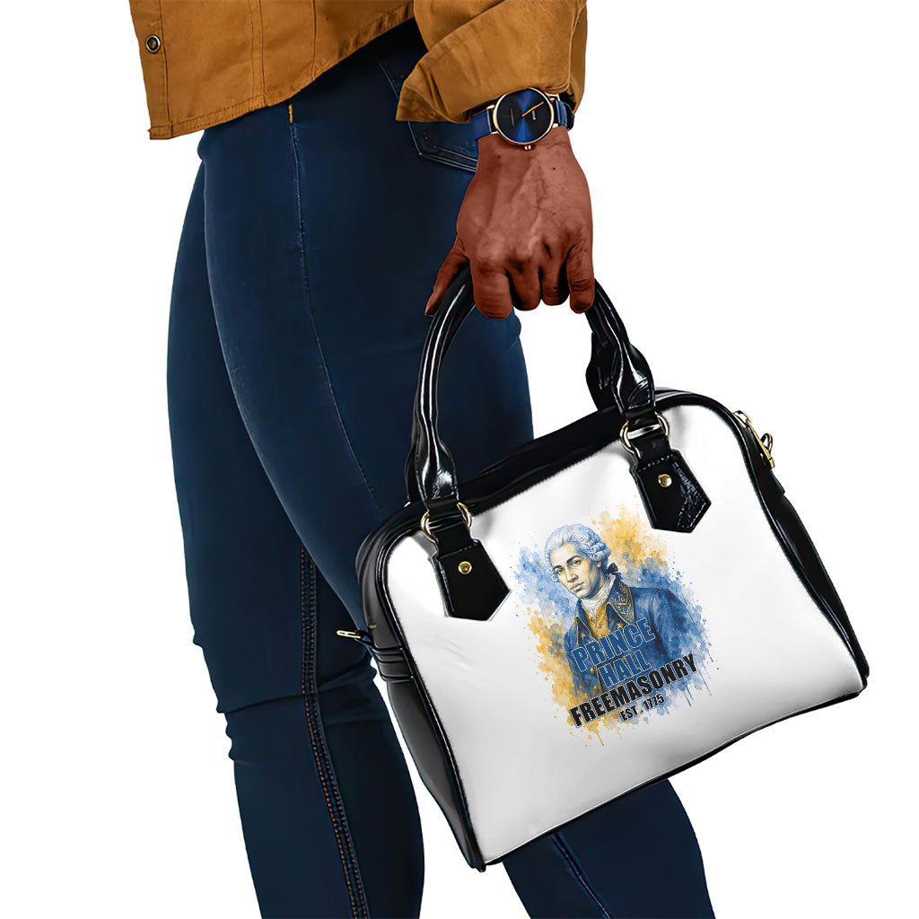 Prince Hall Freemasonry Shoulder Handbag Square And Compass Letter G Watercolor Portrait Art