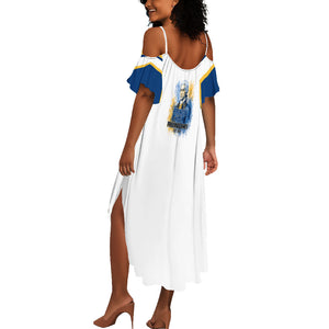 Prince Hall Freemasonry Summer Maxi Dress Square And Compass Letter G Watercolor Portrait Art