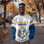 Prince Hall Freemasonry Sweatshirt Square And Compass Letter G Watercolor Portrait Art