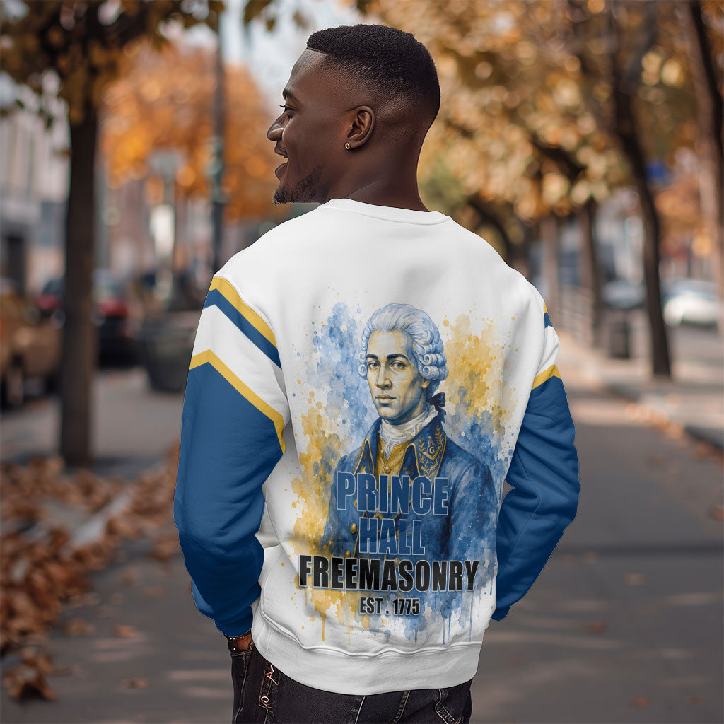 Prince Hall Freemasonry Sweatshirt Square And Compass Letter G Watercolor Portrait Art