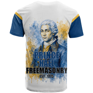 Prince Hall Freemasonry T shirt Square And Compass Letter G Watercolor Portrait Art