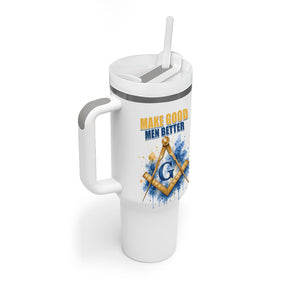 Prince Hall Freemasonry Tumbler With Handle Square And Compass Letter G Watercolor Portrait Art