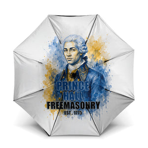 Prince Hall Freemasonry Umbrella Square And Compass Letter G Watercolor Portrait Art