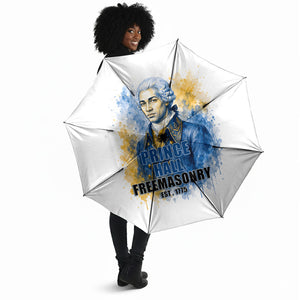 Prince Hall Freemasonry Umbrella Square And Compass Letter G Watercolor Portrait Art