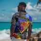 Prince Hall Freemasonry Hawaiian Shirt Colorful Graffiti Paint Splatter On Urban Stone Wall