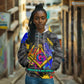 Prince Hall Freemasonry Hoodie Colorful Graffiti Paint Splatter On Urban Stone Wall