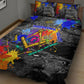 Prince Hall Freemasonry Quilt Bed Set Colorful Graffiti Paint Splatter On Urban Stone Wall