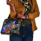 Prince Hall Freemasonry Shoulder Handbag Colorful Graffiti Paint Splatter On Urban Stone Wall