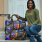 Prince Hall Freemasonry Travel Bag Colorful Graffiti Paint Splatter On Urban Stone Wall