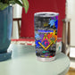 Prince Hall Freemasonry Tumbler Cup Colorful Graffiti Paint Splatter On Urban Stone Wall