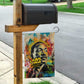 Martin Luther King Graffiti Afro Garden Flag Colorful Spray Paint Quotes and Crown - African Pride