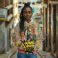 Martin Luther King Graffiti Afro Hoodie Colorful Spray Paint Quotes and Crown - African Pride