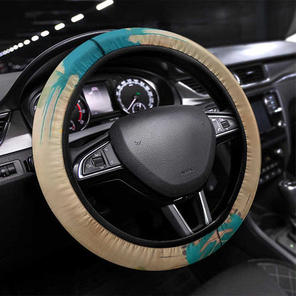 Martin Luther King Graffiti Afro Steering Wheel Cover Colorful Spray Paint Quotes and Crown - African Pride