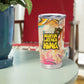Martin Luther King Graffiti Afro Tumbler Cup Colorful Spray Paint Quotes and Crown - African Pride