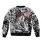 Martin Luther King Day Afro Bomber Jacket Civil Rights Leader - Classic American Street Graffiti - African Pride
