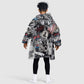 Martin Luther King Day Afro Kid Wearable Blanket Hoodie Civil Rights Leader - Classic American Street Graffiti - African Pride
