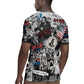 Martin Luther King Day Afro Rugby Jersey Civil Rights Leader - Classic American Street Graffiti - African Pride