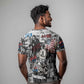 Martin Luther King Day Afro T shirt Civil Rights Leader - Classic American Street Graffiti - African Pride