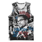 Afro Malcolm X Basketball Jersey Quotes Dates and Black History Activist Theme TS04
