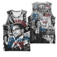 Afro Malcolm X Basketball Jersey Quotes Dates and Black History Activist Theme TS04
