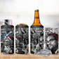 Afro Malcolm X 4 in 1 Can Cooler Tumbler Quotes Dates and Black History Activist Theme - African Pride