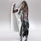 Afro Malcolm X Hooded Blanket Quotes Dates and Black History Activist Theme - African Pride