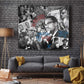 Afro Malcolm X Tapestry Quotes Dates and Black History Activist Theme - African Pride