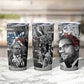 Afro Malcolm X Tumbler Cup Quotes Dates and Black History Activist Theme - African Pride