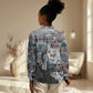 Afro Malcolm X Women Casual Shirt Quotes Dates and Black History Activist Theme - African Pride
