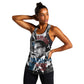Afro Malcolm X Women Racerback Tank Quotes Dates and Black History Activist Theme - African Pride