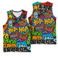 Hip Hop Graffiti African Basketball Jersey Black Melanin Text and Urban Street Art TS04