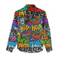 Hip Hop Graffiti African Women Casual Shirt Black Melanin Text and Urban Street Art - African Pride