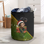 Huey P. Newton Black Panther Christmas Laundry Basket Black History Civil Rights Festive Holiday Art
