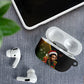Huey P. Newton Black Panther Christmas AirPods Case Black History Civil Rights Festive Holiday Art