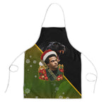 Huey P. Newton Black Panther Christmas Apron Black History Civil Rights Festive Holiday Art