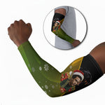 Huey P. Newton Black Panther Christmas Arm Sleeves Black History Civil Rights Festive Holiday Art