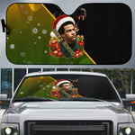 Huey P. Newton Black Panther Christmas Auto Sun Shade Black History Civil Rights Festive Holiday Art