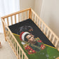 Huey P. Newton Black Panther Christmas Baby Bed Cover Black History Civil Rights Festive Holiday Art