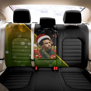 Huey P. Newton Black Panther Christmas Back Car Seat Cover Black History Civil Rights Festive Holiday Art