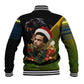 Huey P. Newton Black Panther Christmas Baseball Jacket Black History Civil Rights Festive Holiday Art