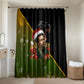 Huey P. Newton Black Panther Christmas Bathroom Set Black History Civil Rights Festive Holiday Art