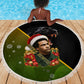 Huey P. Newton Black Panther Christmas Beach Blanket Black History Civil Rights Festive Holiday Art