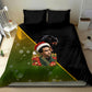 Huey P. Newton Black Panther Christmas Bedding Set Black History Civil Rights Festive Holiday Art