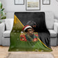 Huey P. Newton Black Panther Christmas Blanket Black History Civil Rights Festive Holiday Art