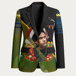 Huey P. Newton Black Panther Christmas Blazer Black History Civil Rights Festive Holiday Art