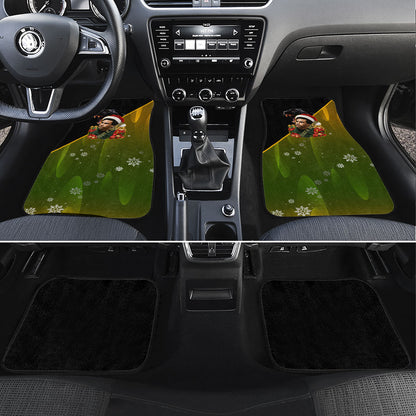 Huey P. Newton Black Panther Christmas Car Mats Black History Civil Rights Festive Holiday Art